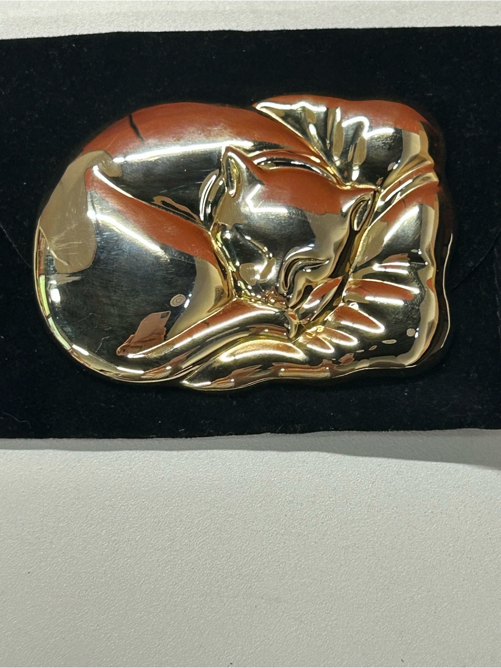 Estée Lauder Vintage Gold Cat Lipstick Mirror